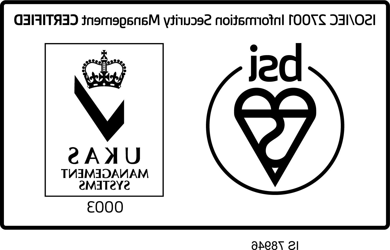 的马克- -信任- iso - iec - 27001 - ukas -黑色 的马克- -信任- iso - iec - 27001 - ukas -黑色